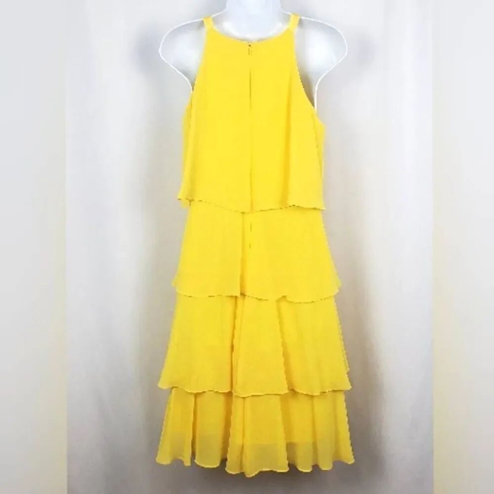 Yellow Cocktail Dress - Picture 4 of 8